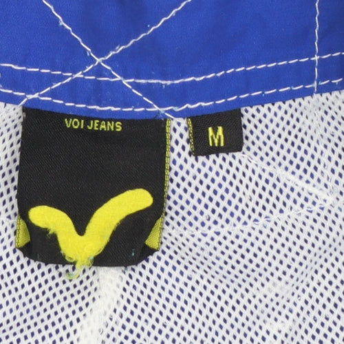 Voi Jeans Men's Blue Board Shorts Swimwear Size M Quick Dry Polyester