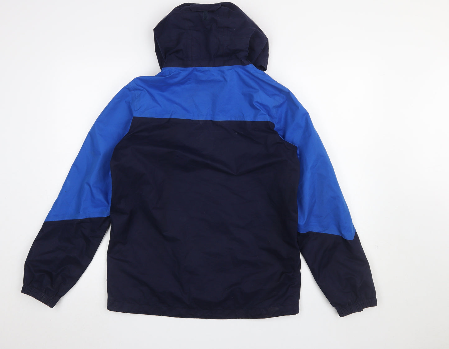 Peter Storm Boys Blue Hooded Waterproof Rain Coat Jacket Size 13 Years