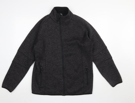 Trespass Mens Grey Fleece Full Zip Outdoor Jacket Size M