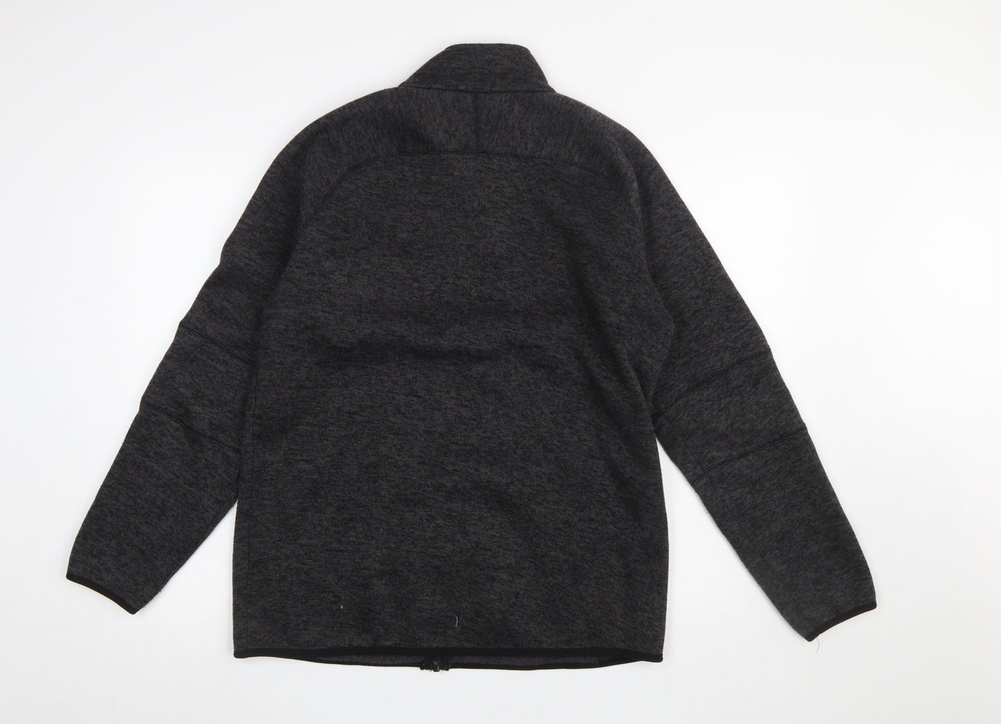 Trespass Mens Grey Fleece Full Zip Outdoor Jacket Size M