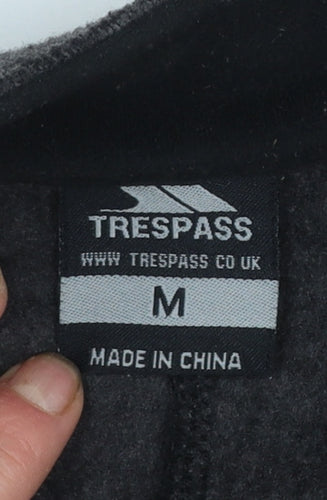 Trespass Mens Grey Fleece Full Zip Outdoor Jacket Size M