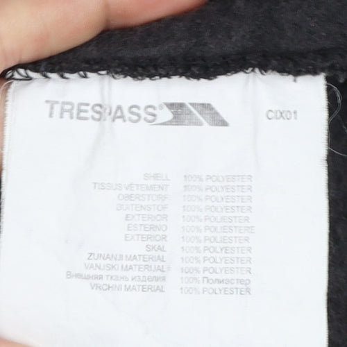 Trespass Mens Grey Fleece Full Zip Outdoor Jacket Size M