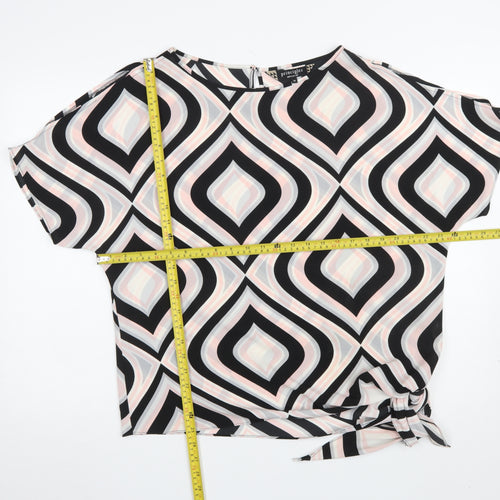 Principles by Ben de Lisi Womens Multicoloured Size 14 Geometric Tunic Blouse