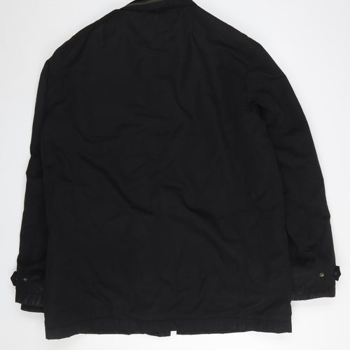 Austin Reed Men's Black XL Parka Jacket with Lined Interior