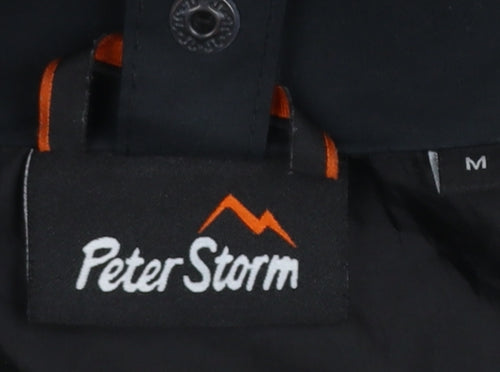 Peter Storm Men's Black Waterproof Hooded Rain Jacket M