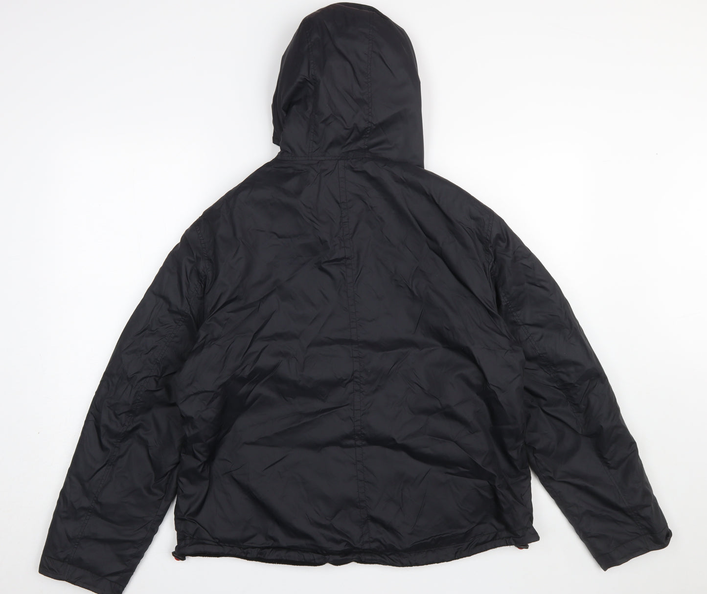 Next Women’s Black Hooded Puffer Jacket UK 12 Zip Winter Coat
