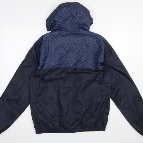 North Sails Men's Blue Hooded Windbreaker Jacket Size S