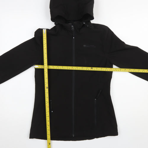 Mountain Warehouse Women's Black Softshell Hooded Jacket Size 6