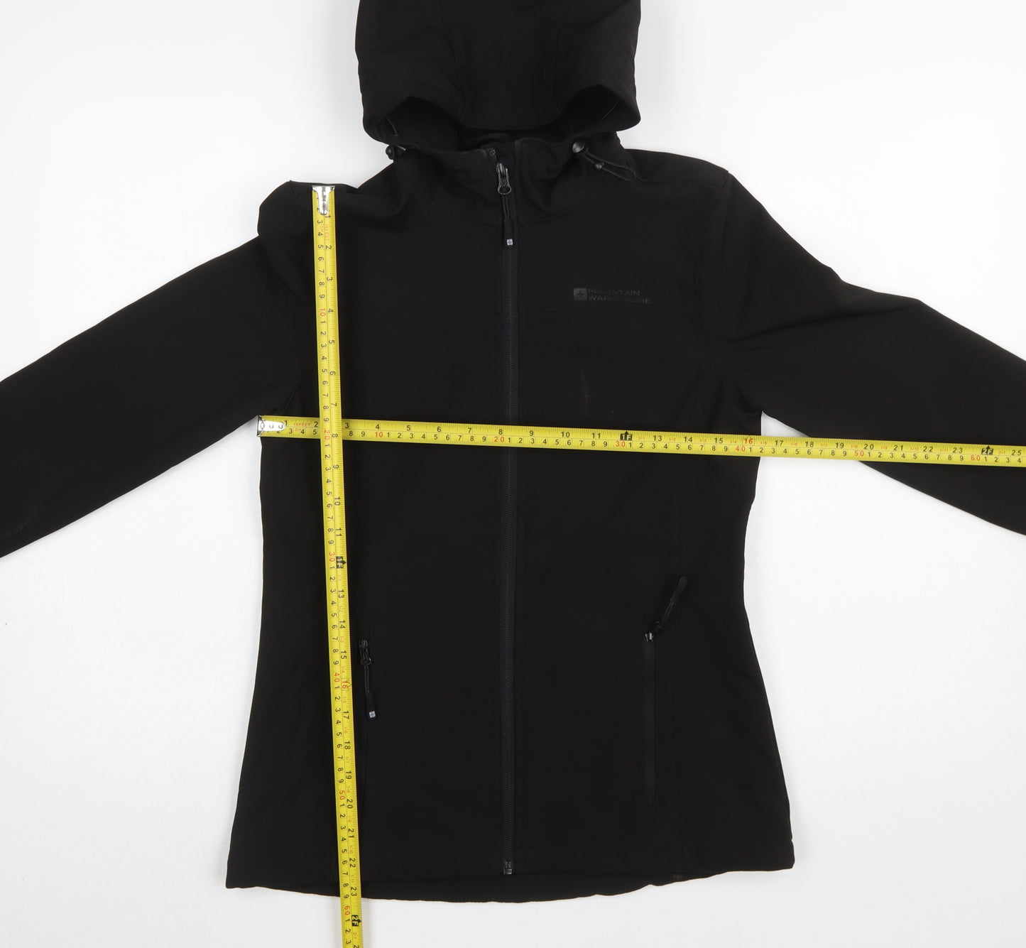 Mountain Warehouse Women's Black Softshell Hooded Jacket Size 6
