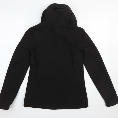 Mountain Warehouse Women's Black Softshell Hooded Jacket Size 6