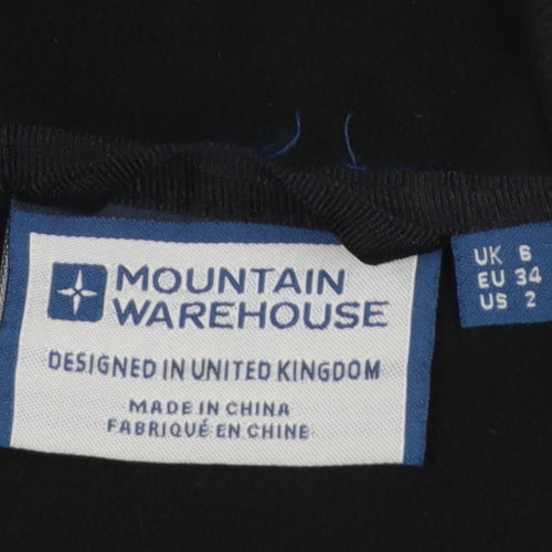 Mountain Warehouse Women's Black Softshell Hooded Jacket Size 6
