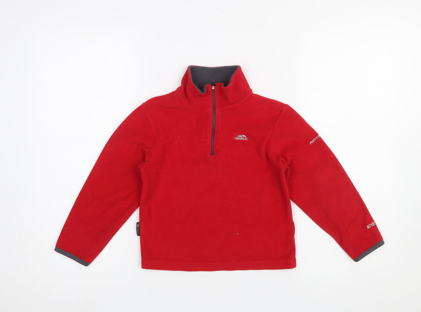 Trespass Boys Red Fleece Pullover Sweatshirt 5-6 Years Outdoor Warm Top