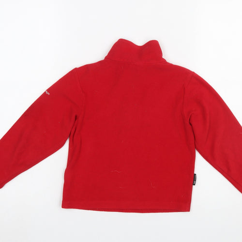 Trespass Boys Red Fleece Pullover Sweatshirt 5-6 Years Outdoor Warm Top