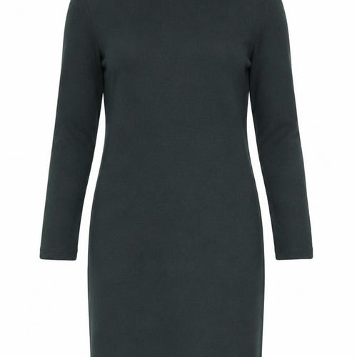 Linea Women Green Roll Neck Bodycon Midi Dress M