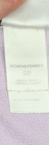 The North Face Women's Purple Fleece 1/4 Zip Pullover Sweatshirt S