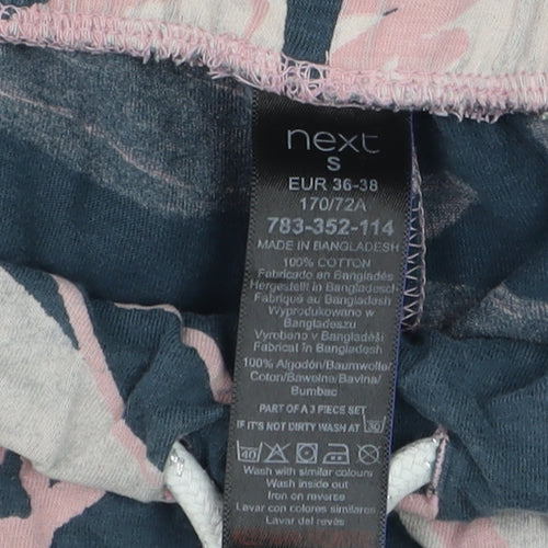 Next Women’s Blue Floral Cotton Pyjama Pants Size S