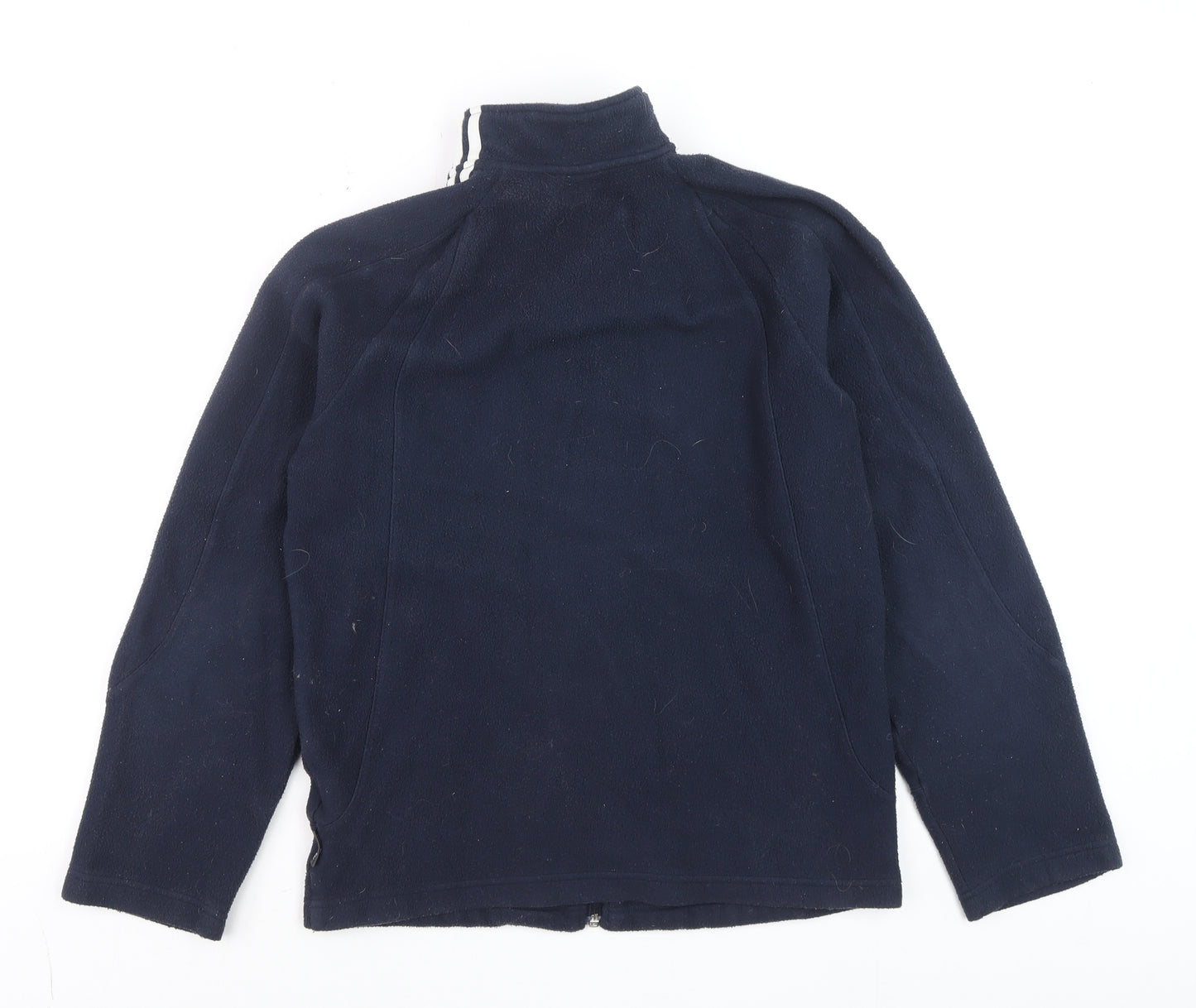 Adidas Mens Navy Full Zip Fleece Sweatshirt Size S Classic Sportswear
