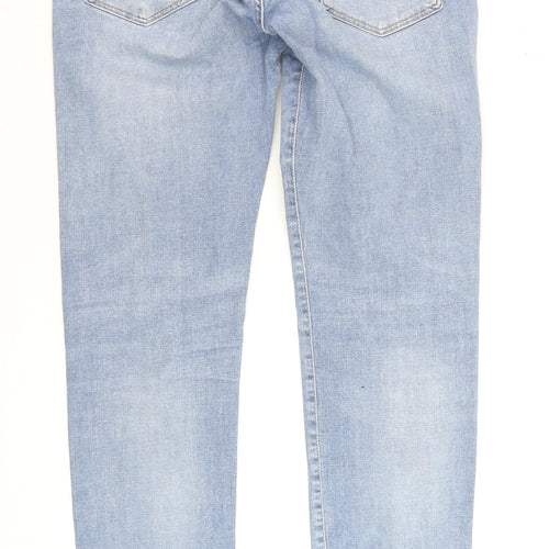 Jack & Jones Men's Blue Slim Straight Jeans 32W 32L Denim Comfort Fit