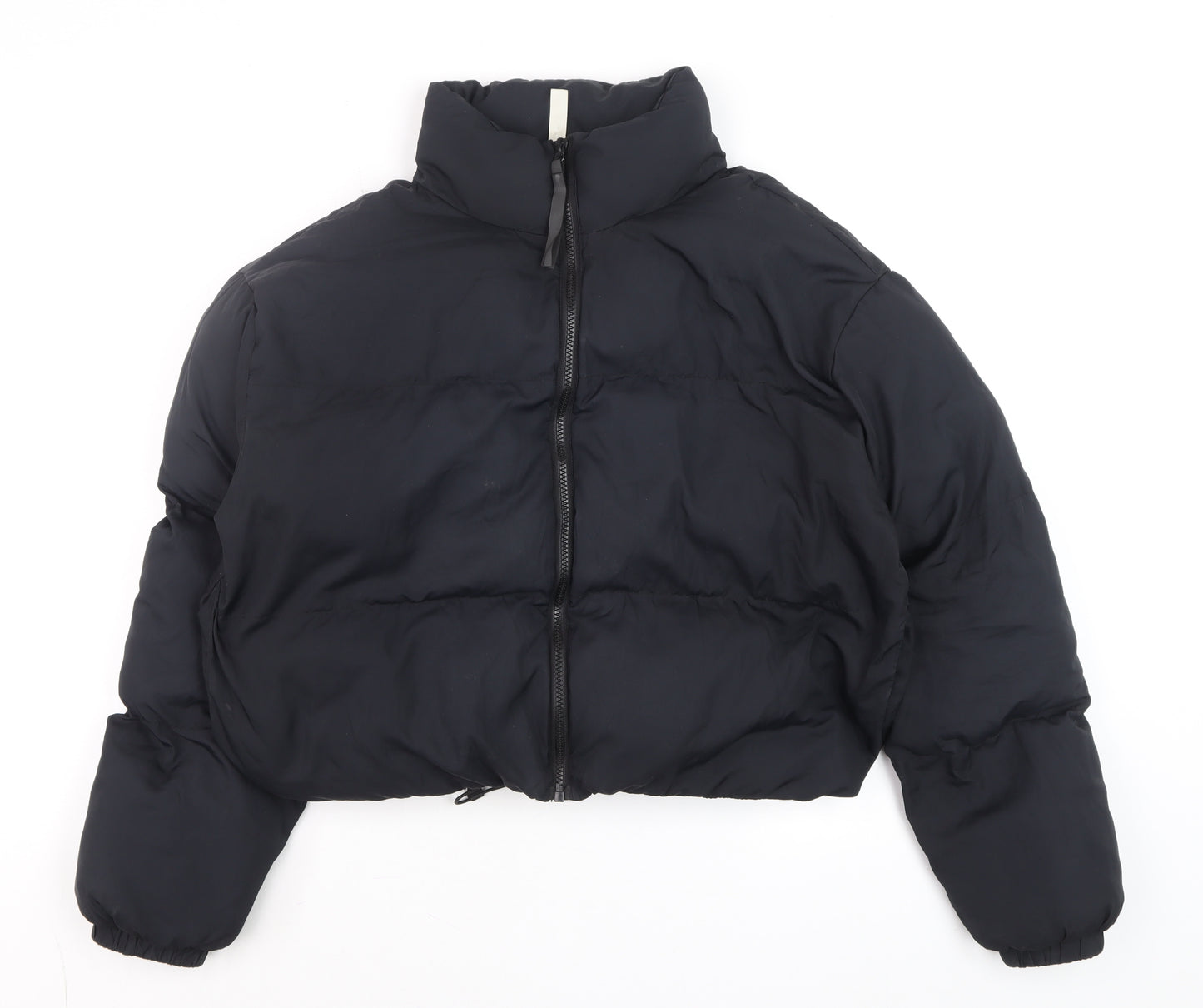 Fabletics Men's Black Puffer Jacket Size S Regular Fit Winter Coat