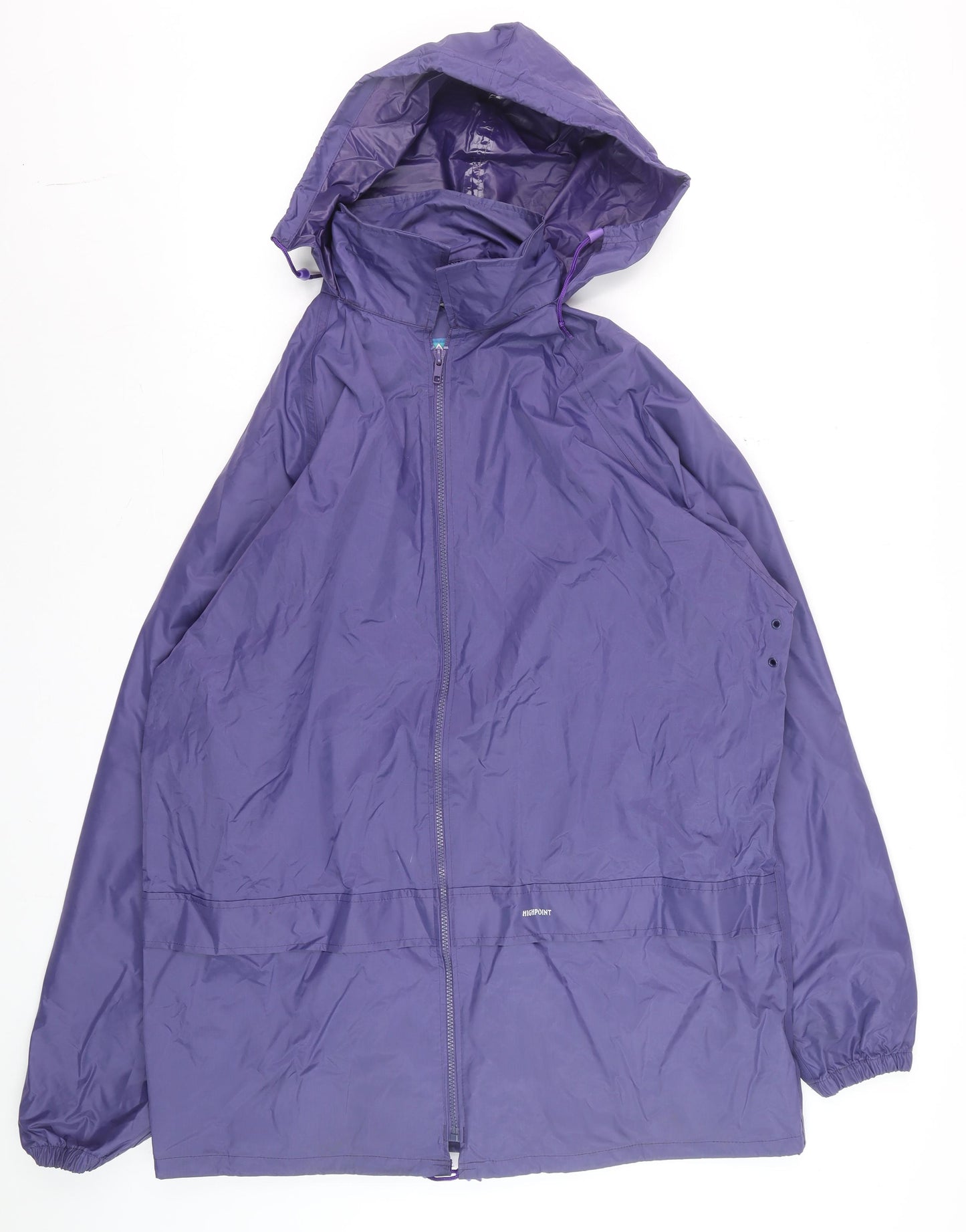 High Point Womens Purple XL Waterproof Rain Coat Hooded Jacket