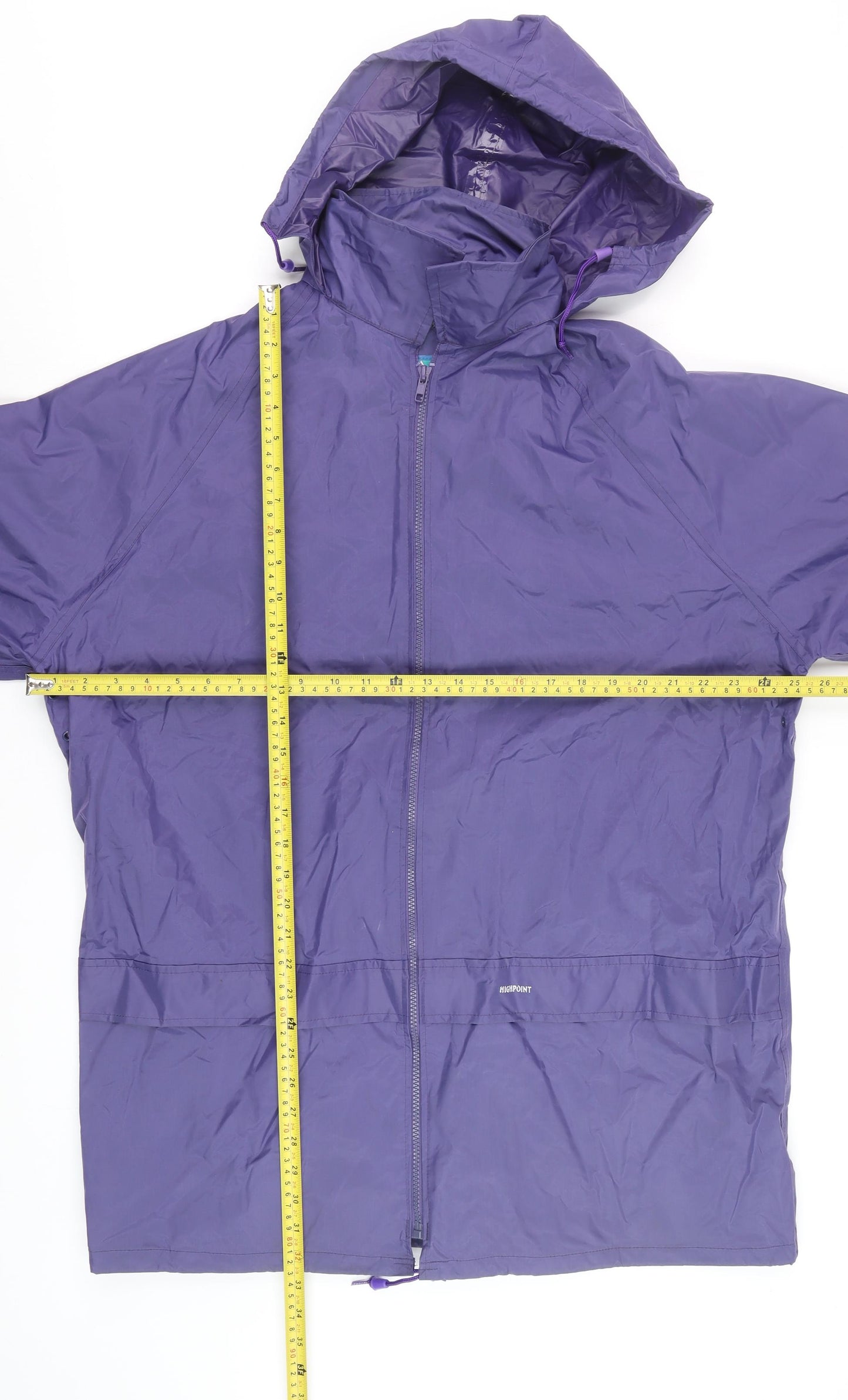 High Point Womens Purple XL Waterproof Rain Coat Hooded Jacket