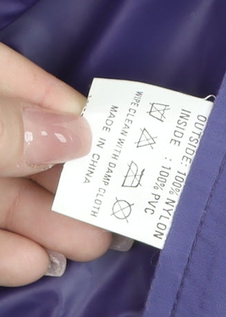 High Point Womens Purple XL Waterproof Rain Coat Hooded Jacket