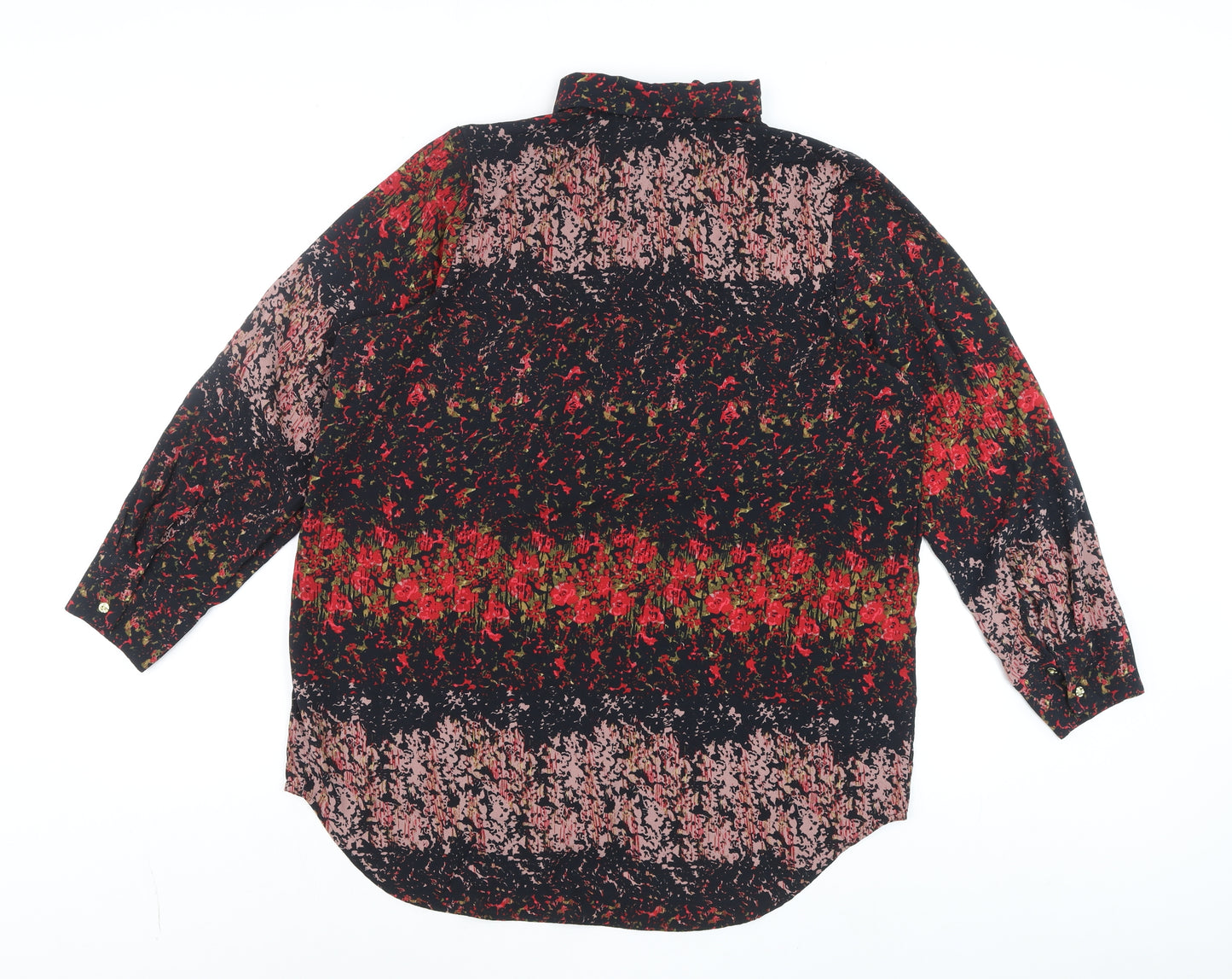 NEXT Womens Multicoloured Floral Button-Up Long Sleeve Shirt UK 12