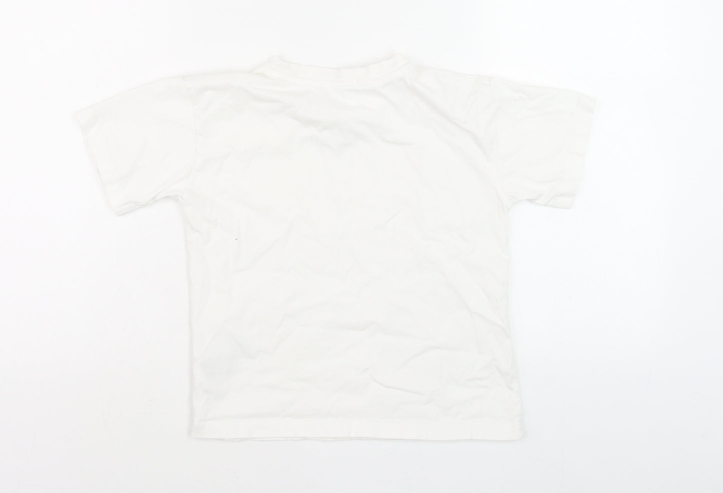 Calvin Klein Jeans Women's White Basic Logo Cotton T-Shirt Size 6