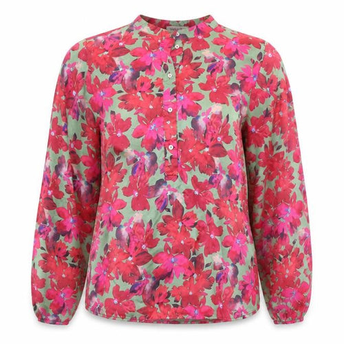 Gallery Women’s Multicoloured Floral Long Sleeve Blouse Size 12