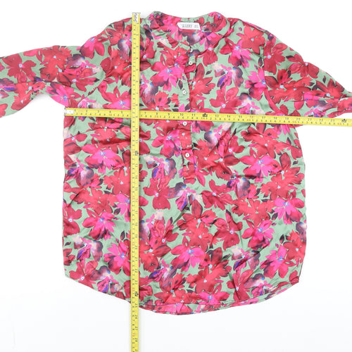 Gallery Women’s Multicoloured Floral Long Sleeve Blouse Size 12