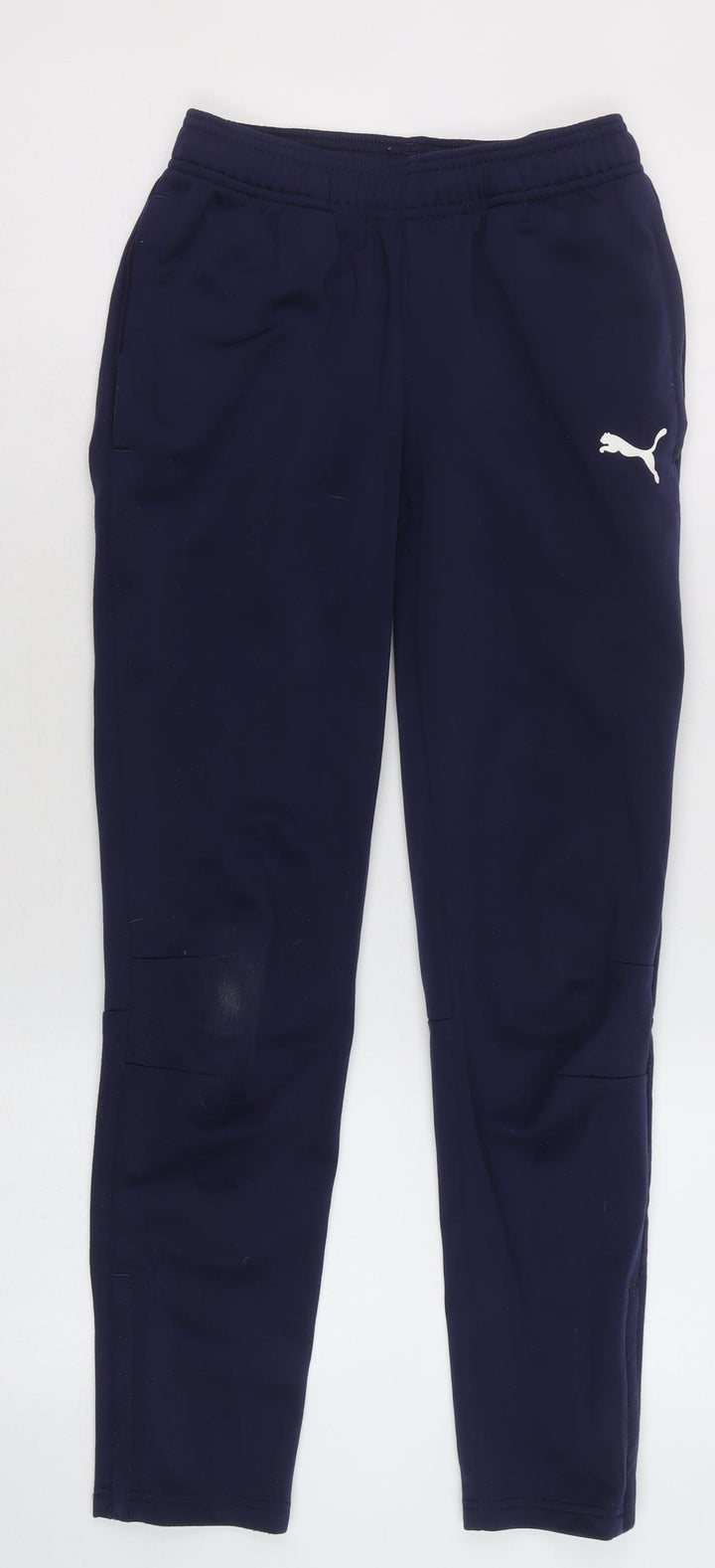Puma Boys Blue 11-12 Years Track Pants Regular Fit Tapered Sports Trousers