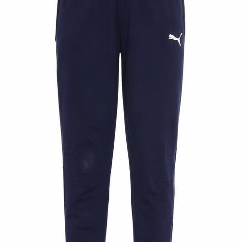 Puma Boys Blue 11-12 Years Track Pants Regular Fit Tapered Sports Trousers