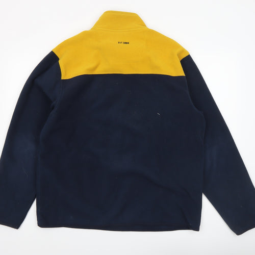 Marks and Spencer Blue Harbour Men’s Navy Fleece 1/4 Zip Sweatshirt L