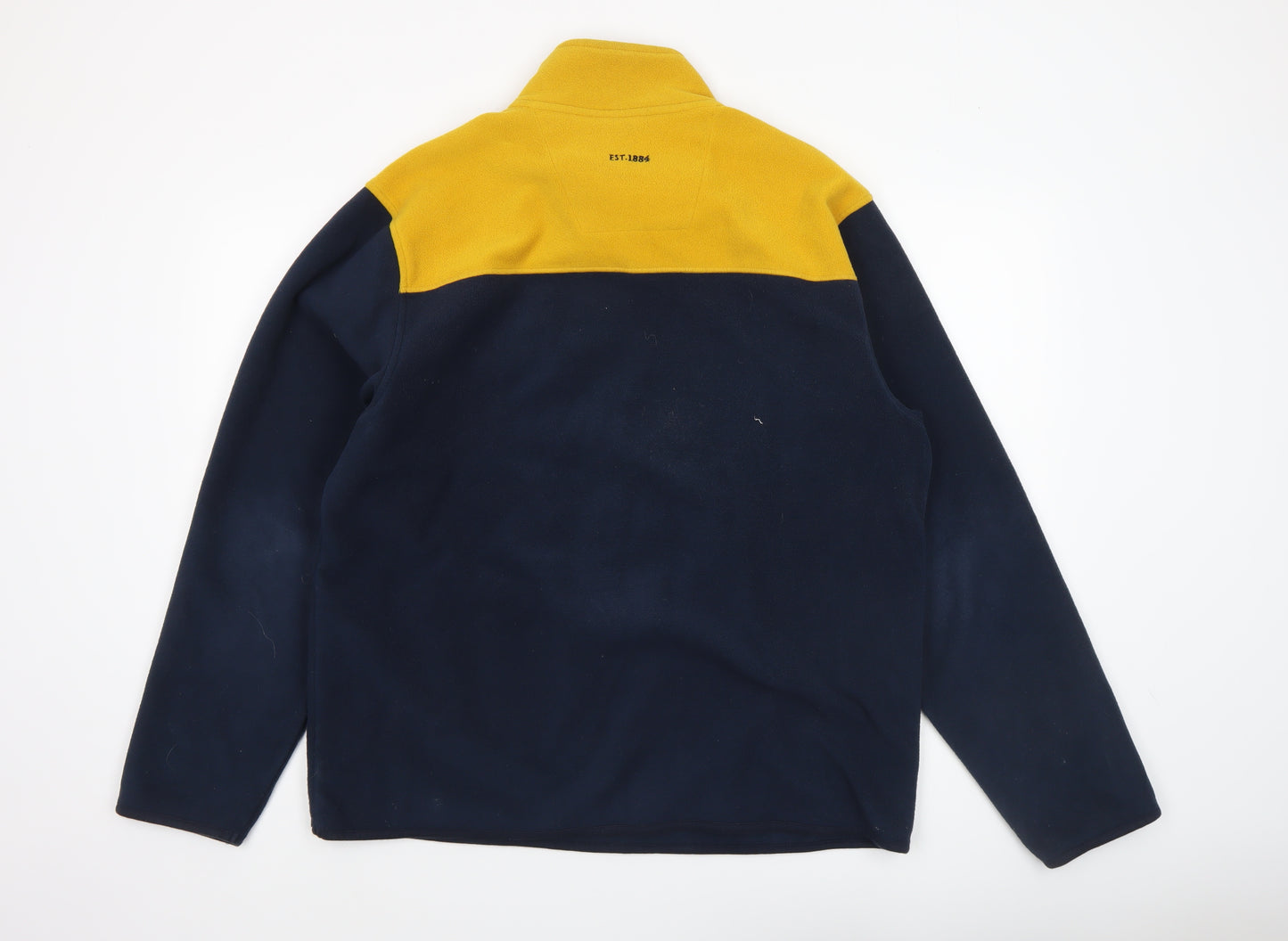 Marks and Spencer Blue Harbour Men’s Navy Fleece 1/4 Zip Sweatshirt L