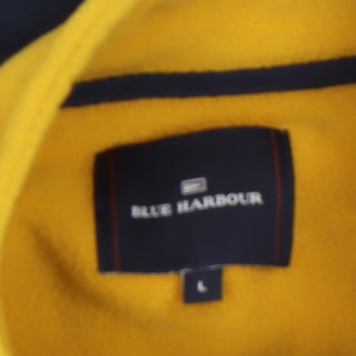 Marks and Spencer Blue Harbour Men’s Navy Fleece 1/4 Zip Sweatshirt L