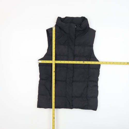 Gap Women's Black Puffer Quilted Sleeveless Waistcoat Size S