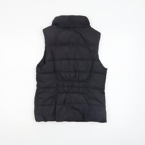 Gap Women's Black Puffer Quilted Sleeveless Waistcoat Size S