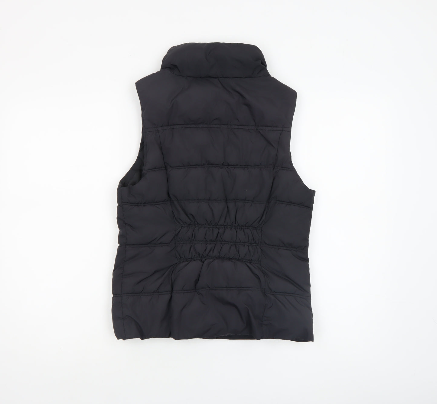 Gap Women's Black Puffer Quilted Sleeveless Waistcoat Size S