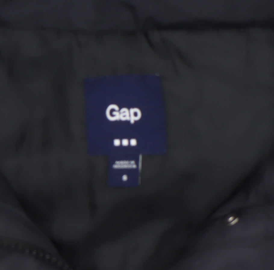 Gap Women's Black Puffer Quilted Sleeveless Waistcoat Size S