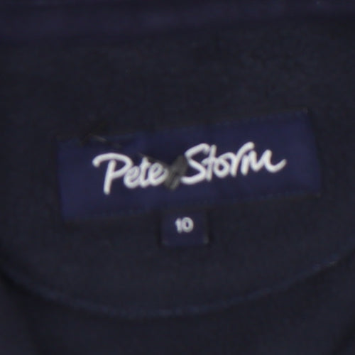 Peter Storm Women's Blue Fleece Jacket Size 10 Full Zip Outdoor