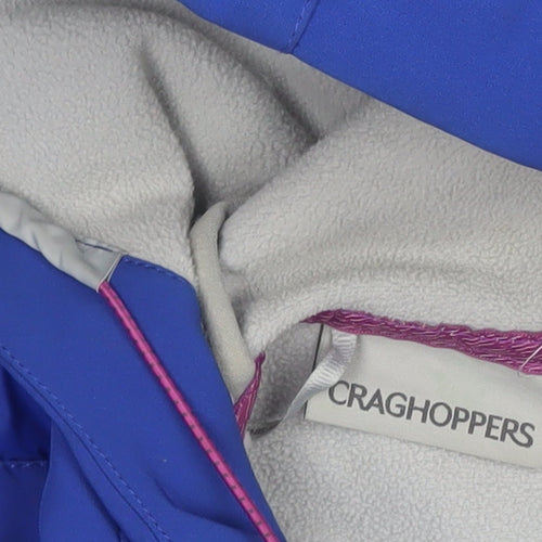 Craghoppers Women Blue Size 10 Hooded Softshell Puffer Jacket
