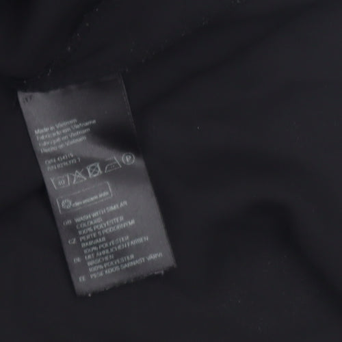 H&M Women Black Sleeveless V-Neck Chiffon Blouse Size 10