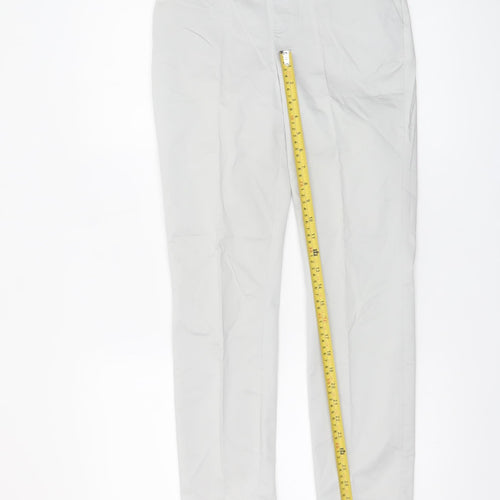 Dunnes Women's Beige Chino Trousers Size 8 Cotton Blend