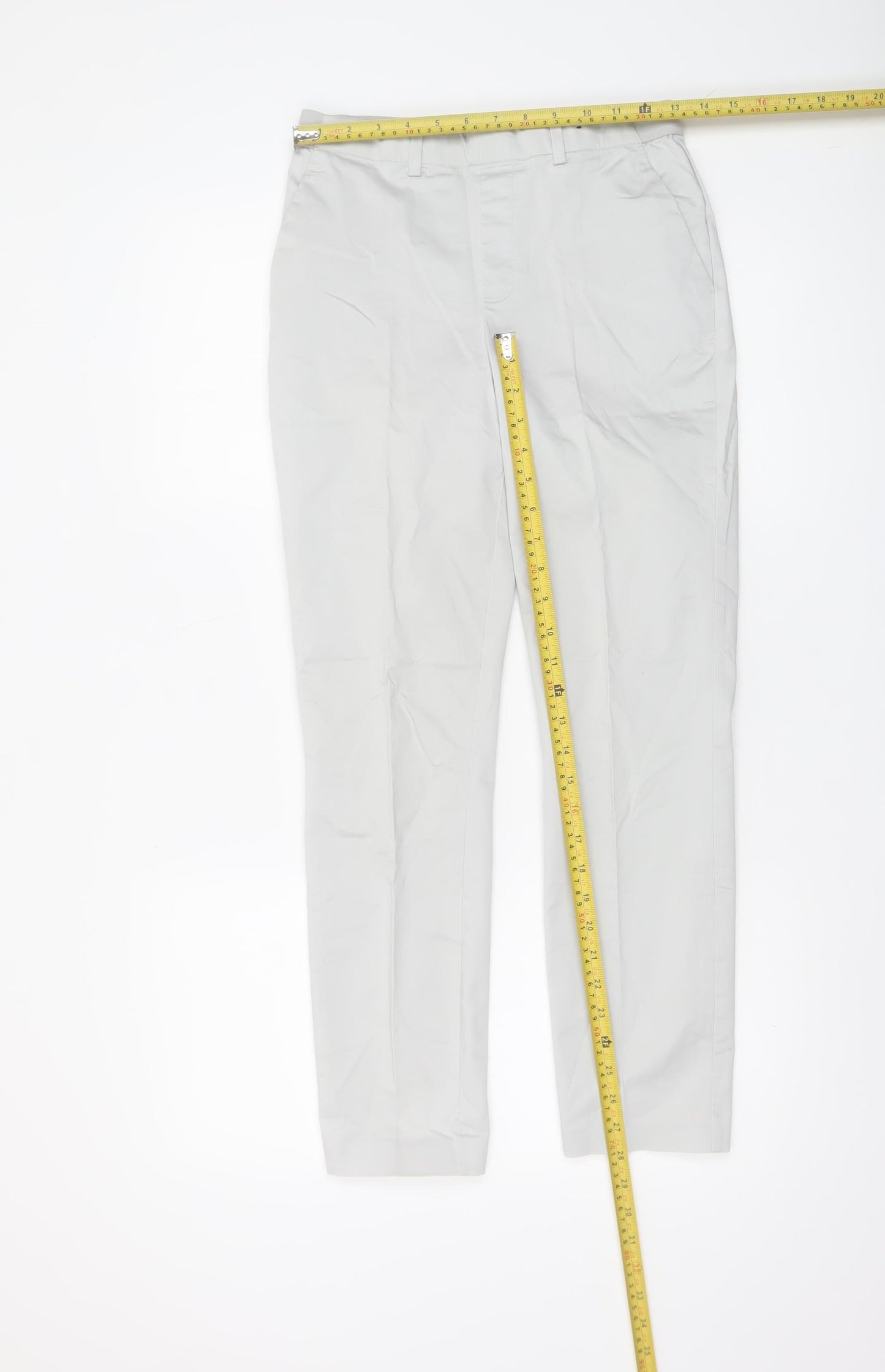 Dunnes Women's Beige Chino Trousers Size 8 Cotton Blend