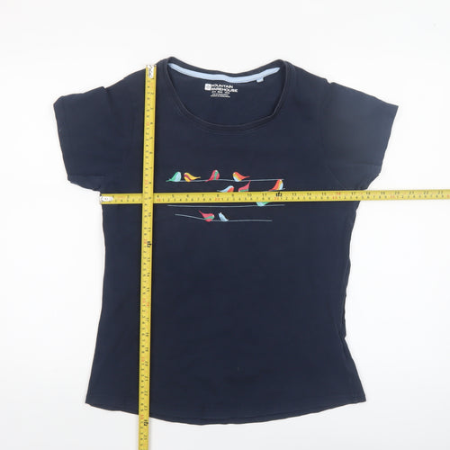 Mountain Warehouse Womens Blue Birds Print Cotton T-Shirt Size 14