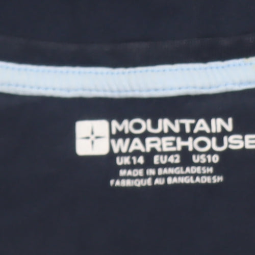 Mountain Warehouse Womens Blue Birds Print Cotton T-Shirt Size 14
