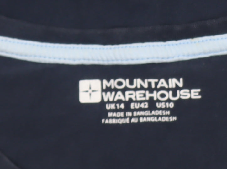 Mountain Warehouse Womens Blue Birds Print Cotton T-Shirt Size 14