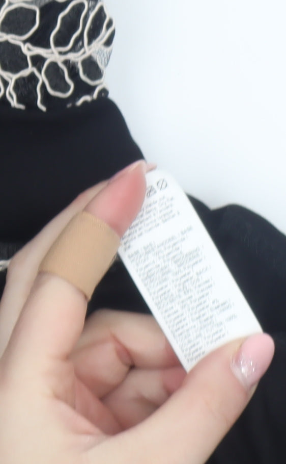 River Island Women's Black Lace Camisole Blouse Size 10