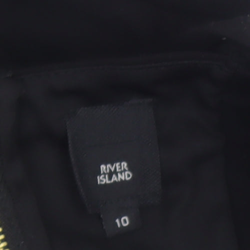 River Island Women's Black Lace Camisole Blouse Size 10