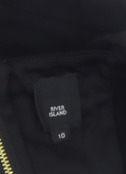 River Island Women's Black Lace Camisole Blouse Size 10